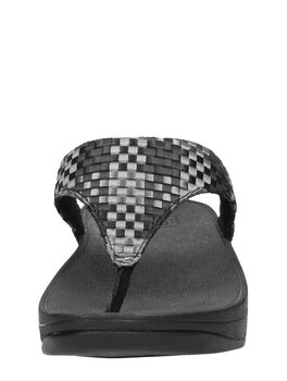 Lulu Silky Weave Toe-Post Sandals
